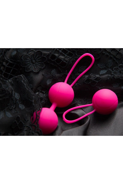 Ярко-розовый набор для тренировки вагинальных мышц Kegel Balls Ярко-розовый набор для тренировки вагинальных мышц Kegel Balls