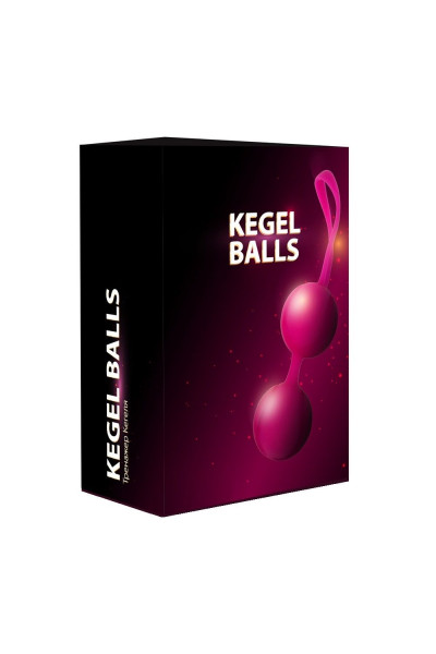 Ярко-розовый набор для тренировки вагинальных мышц Kegel Balls Ярко-розовый набор для тренировки вагинальных мышц Kegel Balls