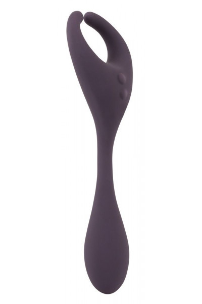 Фиолетовый универсальный вибратор Remote Controlled Couples Vibrator