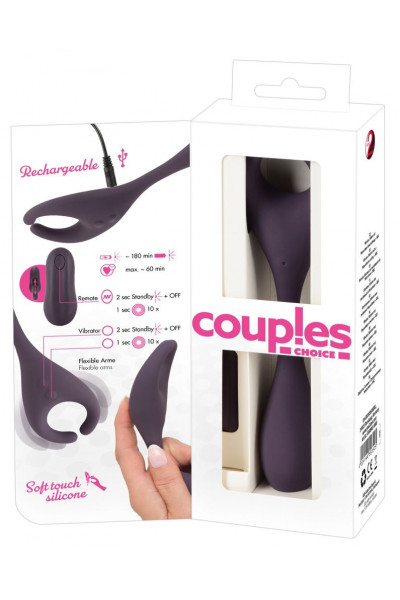 Фиолетовый универсальный вибратор Remote Controlled Couples Vibrator Фиолетовый универсальный вибратор Remote Controlled Couples Vibrator
