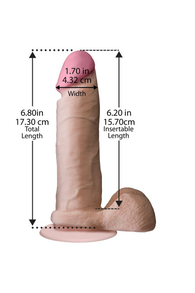 Реалистичный фаллоимитатор The Realistic Cock ULTRASKYN 6” на присоске - 17,3 см. Реалистичный фаллоимитатор The Realistic Cock ULTRASKYN 6” на присоске - 17,3 см.