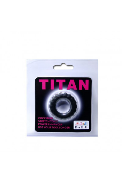 Эреционное кольцо с крупными ребрышками Titan Эреционное кольцо с крупными ребрышками Titan