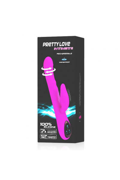 Перезаряжаемый вибратор Intimate с широкой головкой - 24 см. Перезаряжаемый вибратор Intimate с широкой головкой - 24 см.