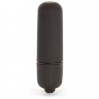 Черная вибропуля X-Basic Bullet Mini 10 speeds - 5,9 см.