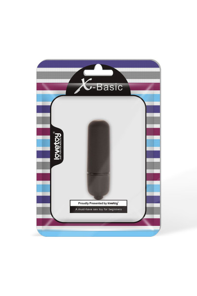 Черная вибропуля X-Basic Bullet Mini 10 speeds - 5,9 см. Черная вибропуля X-Basic Bullet Mini 10 speeds - 5,9 см.