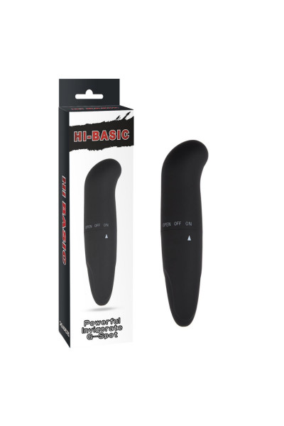 Черный вибратор Powerful Invigorate G-Spot - 12,5 см. Черный вибратор Powerful Invigorate G-Spot - 12,5 см.