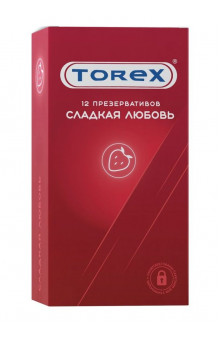 Презервативы Torex Сладкая любовь с ароматом клубники - 12 шт.