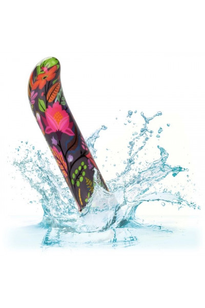 Черный мини-вибратор с цветочным принтом Lil Fucker Mini G-Spot Vibrator - 12,75 см. Черный мини-вибратор с цветочным принтом Lil Fucker Mini G-Spot Vibrator - 12,75 см.
