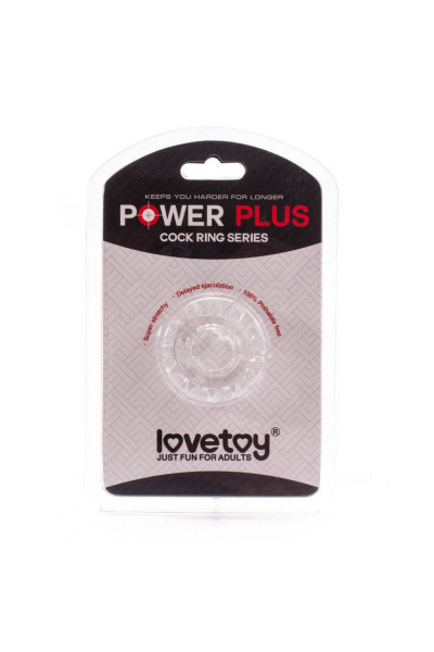 Прозрачное кольцо с лучиками POWER PLUS Cockring Прозрачное кольцо с лучиками POWER PLUS Cockring