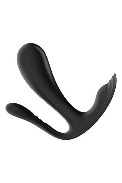 Черный анально-вагинальный вибромассажер Top Secret+ Черный анально-вагинальный вибромассажер Top Secret+