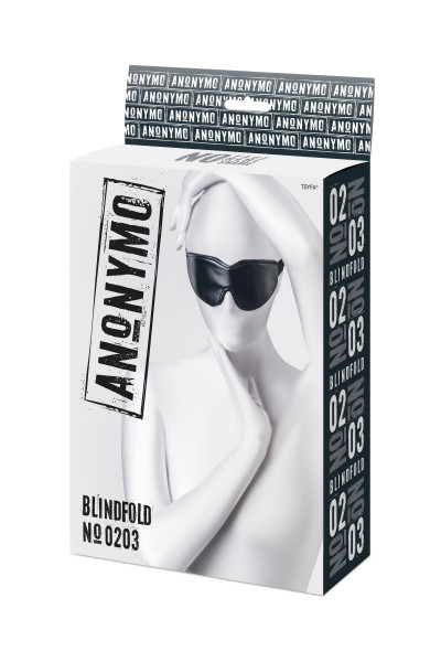 Черная маска Anonymo из искусственной кожи Черная маска Anonymo из искусственной кожи