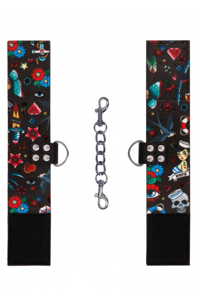 Наножники на цепочке Printed Ankle Cuffs Old School Tattoo Style Наножники на цепочке Printed Ankle Cuffs Old School Tattoo Style