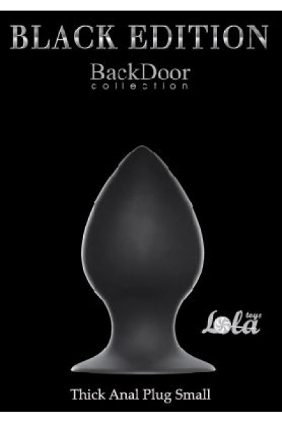 Чёрная анальная пробка Thick Anal Plug Small - 7,8 см. Чёрная анальная пробка Thick Anal Plug Small - 7,8 см.