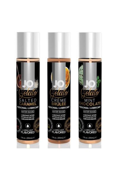 Подарочный набор вкусовых лубрикантов Tri-Me Triple Pack Gelato Подарочный набор вкусовых лубрикантов Tri-Me Triple Pack Gelato