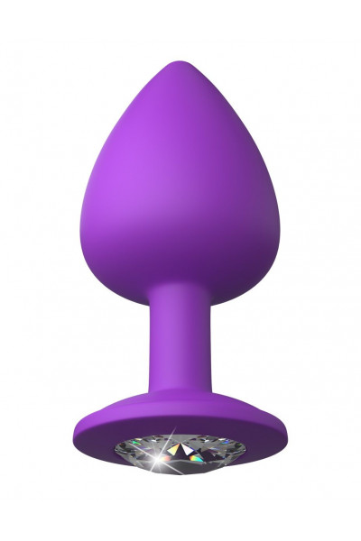 Фиолетовая анальная пробка со стразом Her Little Gem Large Plug - 9,5 см. Фиолетовая анальная пробка со стразом Her Little Gem Large Plug - 9,5 см.
