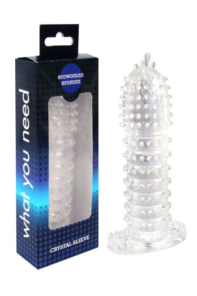 Закрытая прозрачная насадка Crystal sleeve - 12 см. Закрытая прозрачная насадка Crystal sleeve - 12 см.