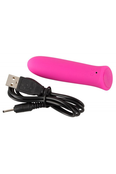 Розовый мини-вибромассажер Rechargeable Power - 8,5 см. Розовый мини-вибромассажер Rechargeable Power - 8,5 см.