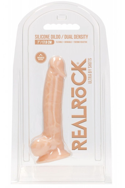 Телесный фаллоимитатор Silicone Dildo With Balls - 17,8 см. Телесный фаллоимитатор Silicone Dildo With Balls - 17,8 см.