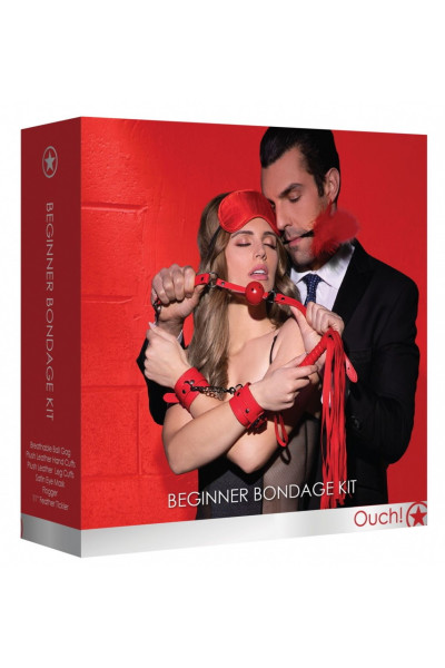 Красный игровой набор Beginners Bondage Kit Красный игровой набор Beginners Bondage Kit