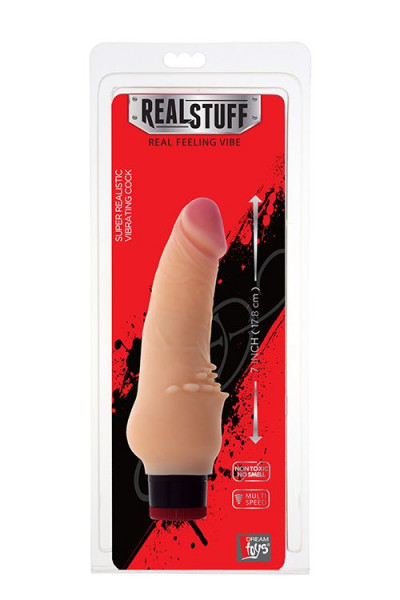 Реалистичный вибратор с мягкими шипами для внешней стимуляции REALSTUFF 7INCH VIBRATOR - 17,8 см. Реалистичный вибратор с мягкими шипами для внешней стимуляции REALSTUFF 7INCH VIBRATOR - 17,8 см.