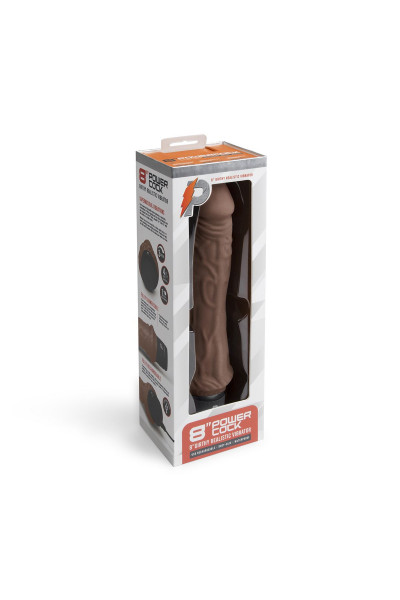 Коричневый вибратор-реалистик 8 Girthy Realistic Vibrator - 24,5 см. Коричневый вибратор-реалистик 8 Girthy Realistic Vibrator - 24,5 см.