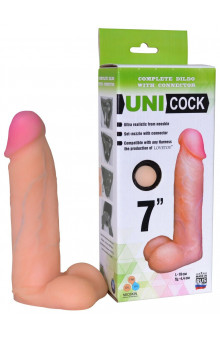 Фаллическая насадка Харнесс UNICOCK 7 - 19 см.