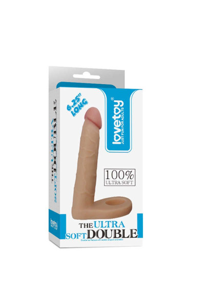 Телесная насадка для двойного проникновения The Ultra Soft Double 6.25 - 15,8 см. Телесная насадка для двойного проникновения The Ultra Soft Double 6.25 - 15,8 см.