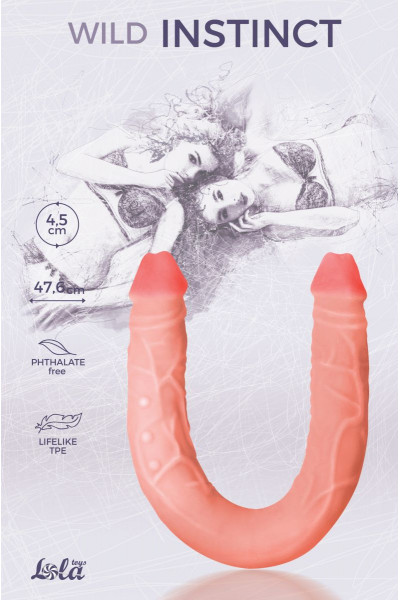 Двусторонний фаллоимитатор Wild Instinct - 47,6 см. Двусторонний фаллоимитатор Wild Instinct - 47,6 см.