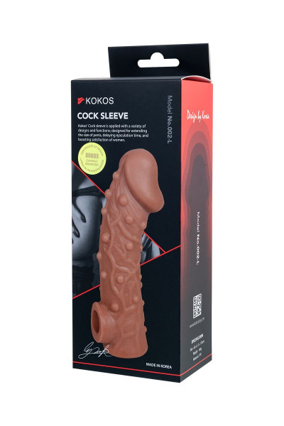 Насадка на фаллос с отверстием для мошонки Cock Sleeve 002 Size L - 17,6 см. Насадка на фаллос с отверстием для мошонки Cock Sleeve 002 Size L - 17,6 см.