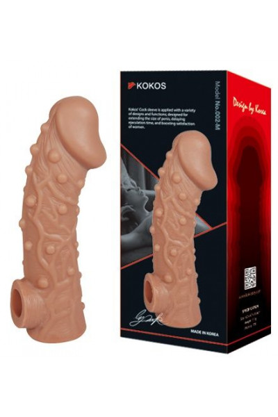 Насадка на фаллос с отверстием для мошонки Cock Sleeve 002 Size L - 17,6 см. Насадка на фаллос с отверстием для мошонки Cock Sleeve 002 Size L - 17,6 см.