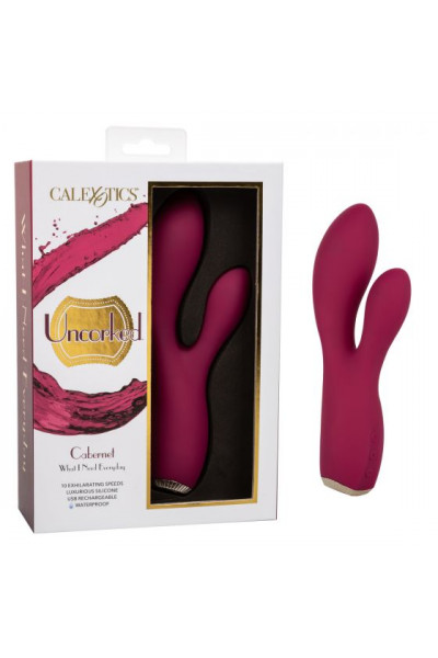 Малиновый вибромассажер-кролик Uncorked Cabernet - 18,5 см. Малиновый вибромассажер-кролик Uncorked Cabernet - 18,5 см.
