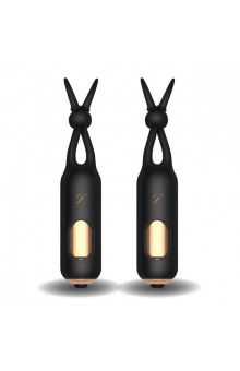 Черные вибростимуляторы для массажа сосков Vibrating Nipple Stimulators
