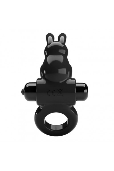 Черное эрекционное кольцо со стимулятором клитора в виде кролика Exciting ring Черное эрекционное кольцо со стимулятором клитора в виде кролика Exciting ring