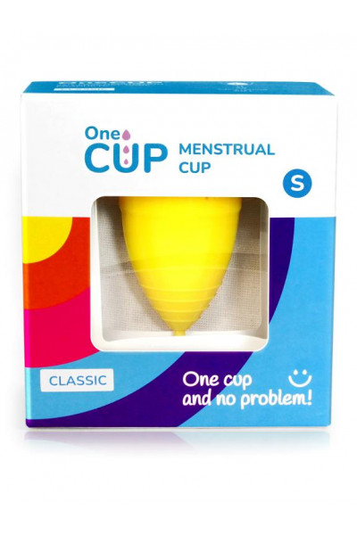 Желтая менструальная чаша OneCUP Classic - размер S Желтая менструальная чаша OneCUP Classic - размер S
