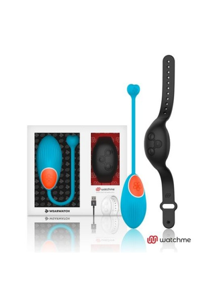 Голубое виброяйцо с черным пультом-часами Wearwatch Egg Wireless Watchme Голубое виброяйцо с черным пультом-часами Wearwatch Egg Wireless Watchme