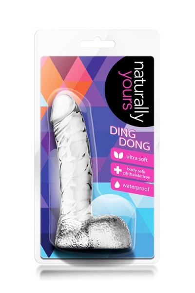 Прозрачный фаллоимитатор Ding Dong - 14 см. Прозрачный фаллоимитатор Ding Dong - 14 см.