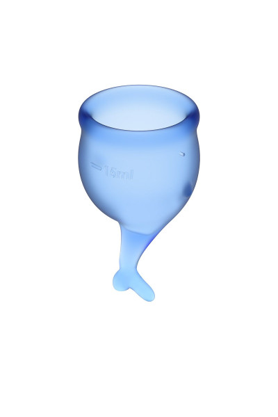 Набор синих менструальных чаш Feel secure Menstrual Cup Набор синих менструальных чаш Feel secure Menstrual Cup