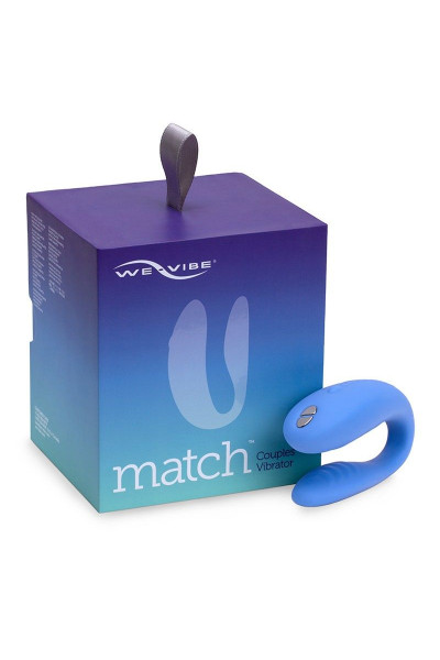 Голубой вибромассажер для пар We-Vibe Match Голубой вибромассажер для пар We-Vibe Match