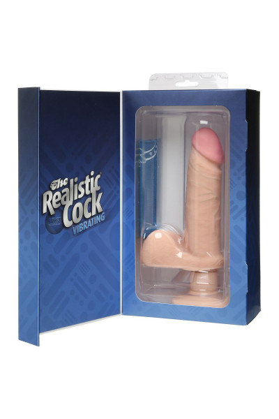 Вибромассажер-реалистик на присоске The Realistic Cock ULTRASKYN Vibrating 6”- 21,6 см. Вибромассажер-реалистик на присоске The Realistic Cock ULTRASKYN Vibrating 6”- 21,6 см.
