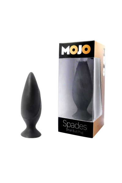 Черная большая анальная пробка Mojo Spades Large Butt Plug - 12 см. Черная большая анальная пробка Mojo Spades Large Butt Plug - 12 см.