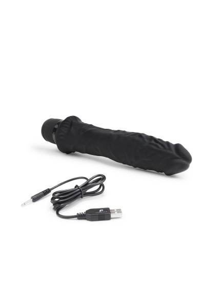 Черный вибратор-реалистик 8 Girthy Realistic Vibrator - 24,5 см. Черный вибратор-реалистик 8 Girthy Realistic Vibrator - 24,5 см.