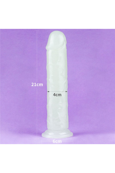 Прозрачный, светящийся в темноте фаллоимитатор Lumino Play Dildo - 21 см. Прозрачный, светящийся в темноте фаллоимитатор Lumino Play Dildo - 21 см.
