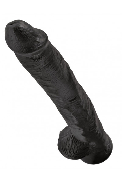 Чёрный фаллоимитатор-гигант 14 Cock with Balls - 37,5 см. Чёрный фаллоимитатор-гигант 14 Cock with Balls - 37,5 см.