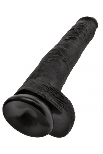 Чёрный фаллоимитатор-гигант 14 Cock with Balls - 37,5 см. Чёрный фаллоимитатор-гигант 14 Cock with Balls - 37,5 см.