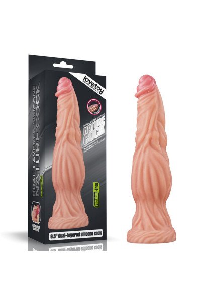 Телесный фаллоимитатор 9.5 Dual layered Platinum Silicone Cock - 24,5 см. Телесный фаллоимитатор 9.5 Dual layered Platinum Silicone Cock - 24,5 см.