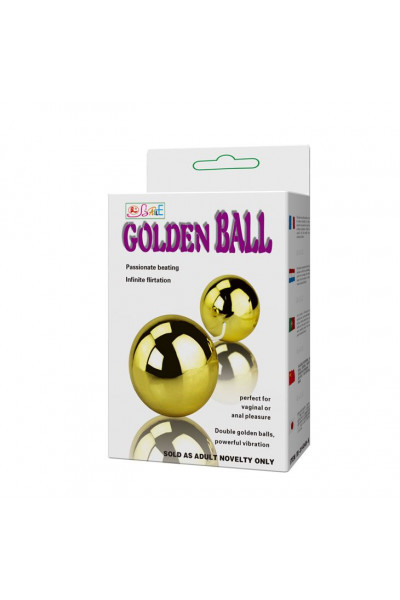 Золотистые шарики с вибрацией Goden Balls Золотистые шарики с вибрацией Goden Balls