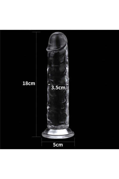 Прозрачный фаллоимитатор на присоске Flawless Clear Dildo - 18 см. Прозрачный фаллоимитатор на присоске Flawless Clear Dildo - 18 см.