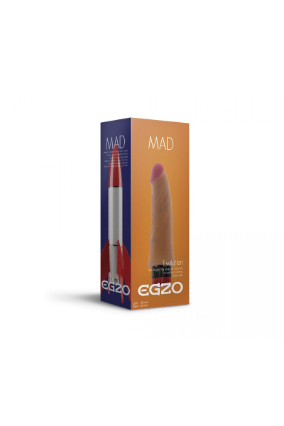 Реалистичный мультискоростной вибратор без мошонки Mad Rocket - 18,5 см. Реалистичный мультискоростной вибратор без мошонки Mad Rocket - 18,5 см.