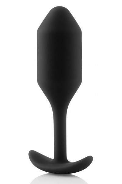 Чёрная пробка для ношения B-vibe Snug Plug 2 - 11,4 см. Чёрная пробка для ношения B-vibe Snug Plug 2 - 11,4 см.
