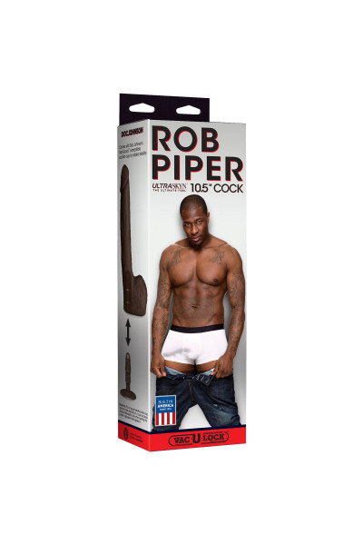 Темнокожий фаллоимитатор Rob Piper - 25,4 см. Темнокожий фаллоимитатор Rob Piper - 25,4 см.
